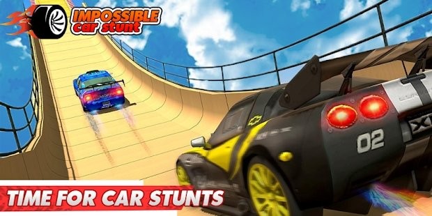 不可能的汽车特技比赛3d游戏(impossiblecarstunts)的图册
