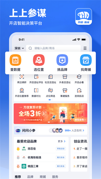 上上参谋创业开店的图册