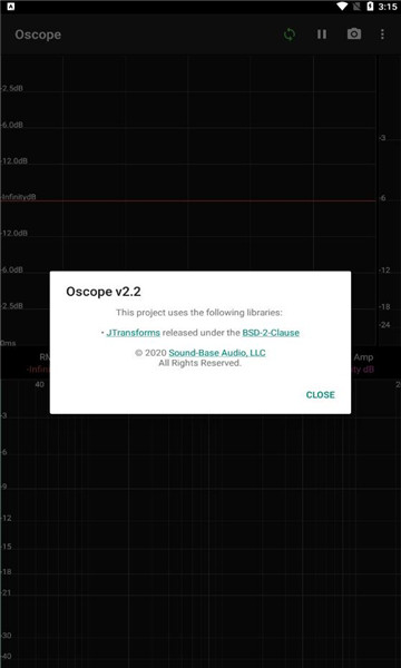 oscilloscope手机示波器软件的图册